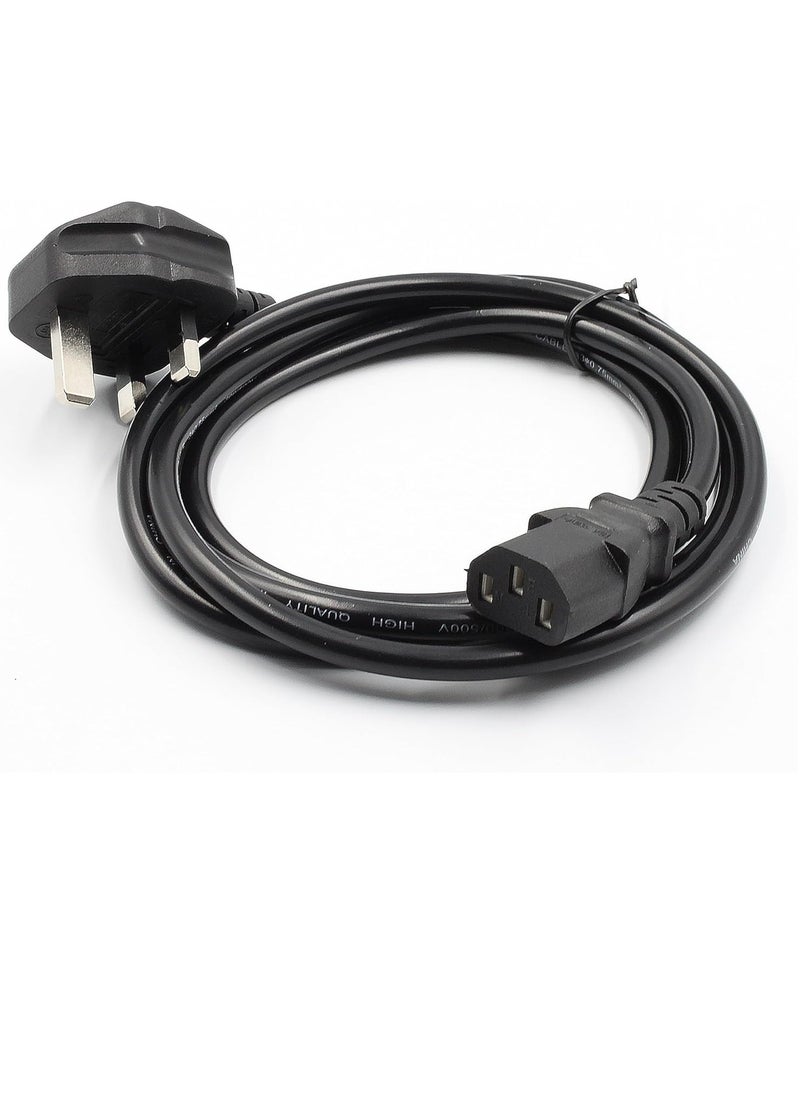 MIGOFAST - 1.8m/6ft Desktop Power Cable - Reliable Pure Copper Wire for Computers, TVs, Monitors, and More - Image 1