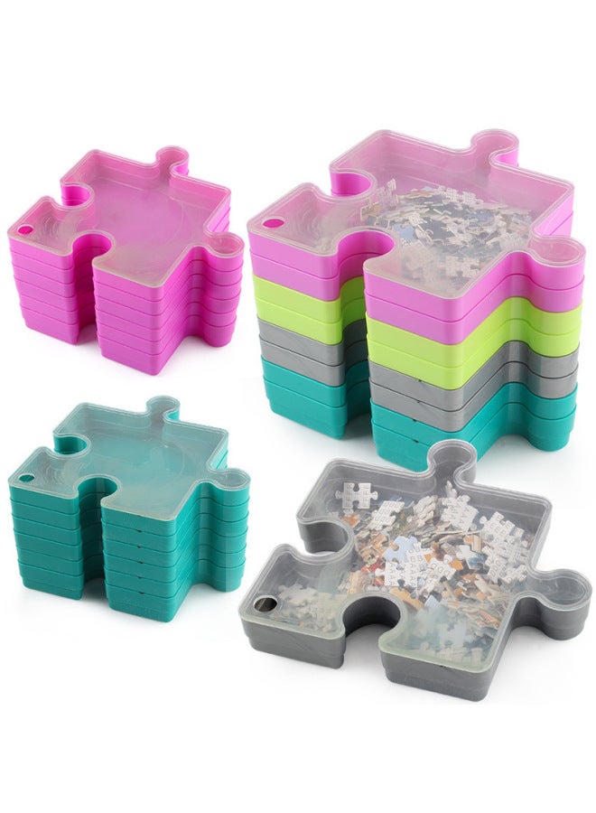 Manufacturers Supply 1000 Pieces Of Puzzle Adult Children Advanced Jigsaw Puzzle Mosaic Storage Box-Color:Puzzles Dark Green 691.2G  - Image 3