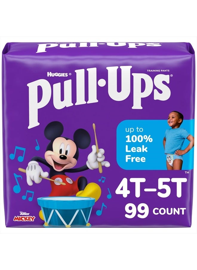 Pull-Ups Boys' Potty Training Pants, 4T-5T (38-50 lbs), 99 Count (3 Packs of 33)  - Image 1