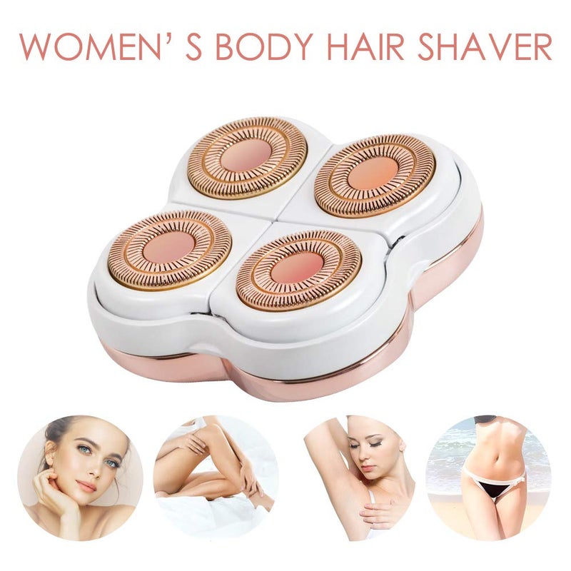 tuokiy Legs Hair Remover Replacement Heads For Finishing Touch Flawless Legs Women's Hair Remover Rose Gold - Image 2