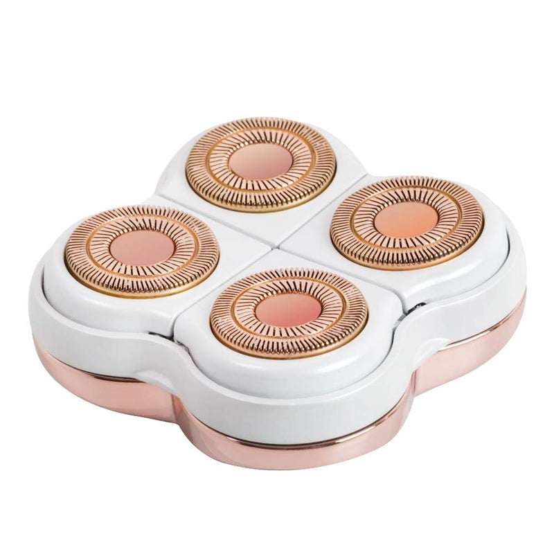 tuokiy Legs Hair Remover Replacement Heads For Finishing Touch Flawless Legs Women's Hair Remover Rose Gold - Image 1