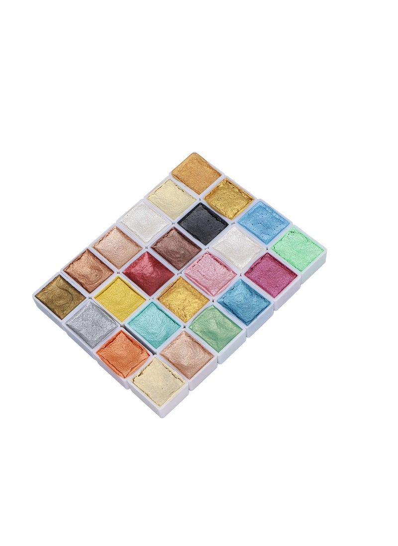 Velaurs Pearlescent Watercolor Solid Pigment Metallic Color + Macaron Color Two Boxes For Art Painting, Nail Art And Blooming  - Image 3