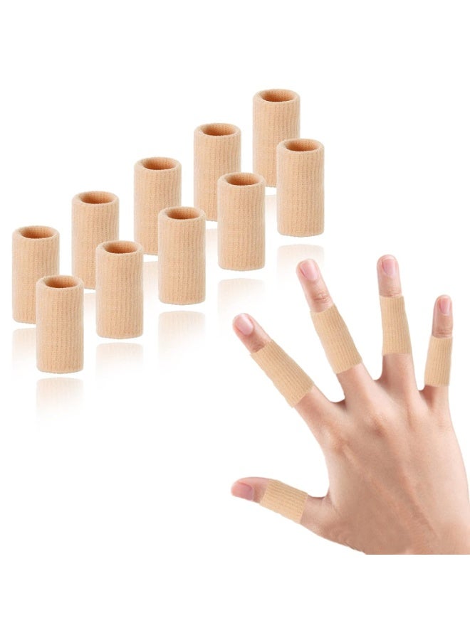 10PCS إصبع ضغط الأكمام دعم، إصبع الأكمام حماية الأسرة الإبهام قوس للإصبع الزناد التهاب المفاصل تورم كرة السلة الرياضة، التنفس مرنة تخفيف الألم - Image 1