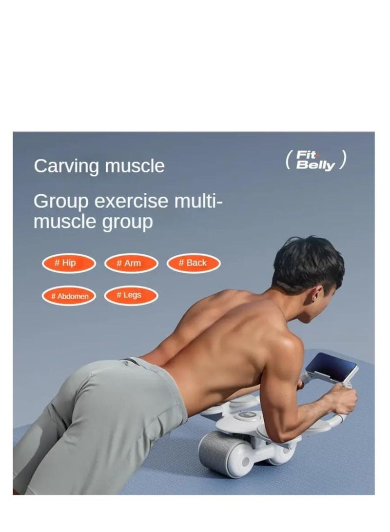 Y&D NEW Automatic Rebound Ab Abdominal Exercise Roller Wheel with Elbow Support and Timer for Core Training - Image 2