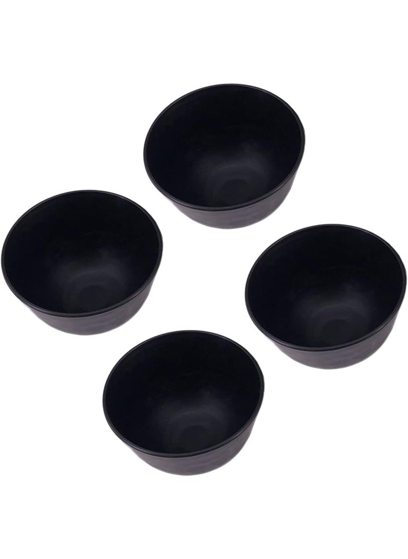lasenersm lasenersm 4 Pieces Rubber Facial Mask Mixing Bowl Facemask Bowl Mud Mask Mixing Bowl DIY Skin Care Mixing Tool for Lady Women Home Beauty Salon Use Black 