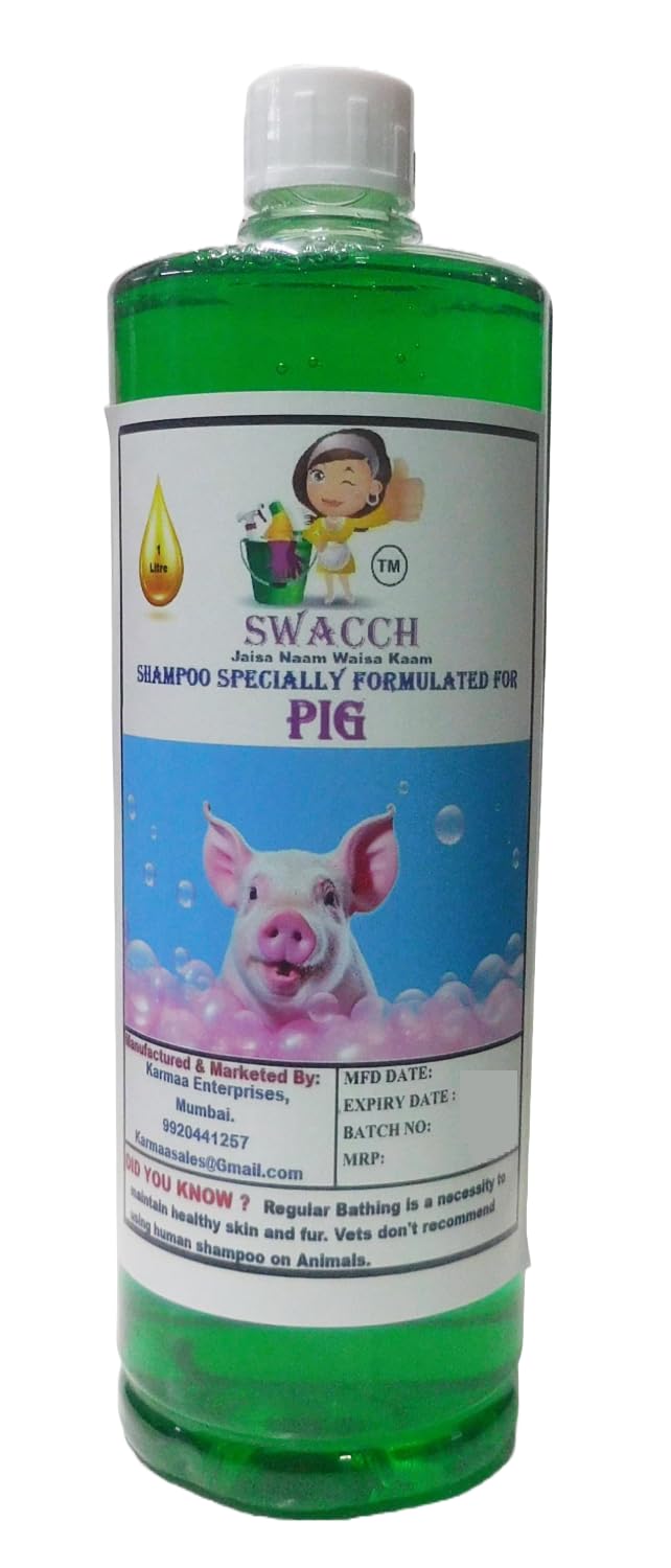Swacch Shampoo Specially Formulated for Pig (1 Litre) Neem Alovera - Image 1