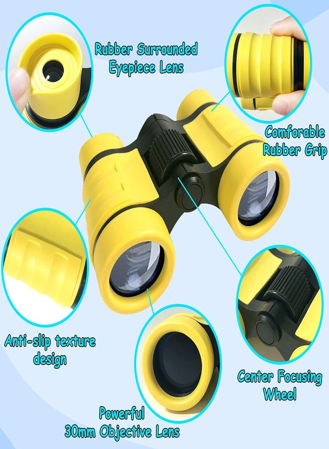 إسنسون منظار إيسينسون للأطفال، هدية لعبة للأولاد والبنات من عمر 3 إلى 8 سنوات فما فوق، تلسكوب للأطفال، ألعاب خارجية للرياضة واللعب في الهواء الطلق، المشي لمسافات طويلة، مراقبة الطيور، السفر، التخييم، هدايا أعياد الميلاد (أصفر) - Image 2