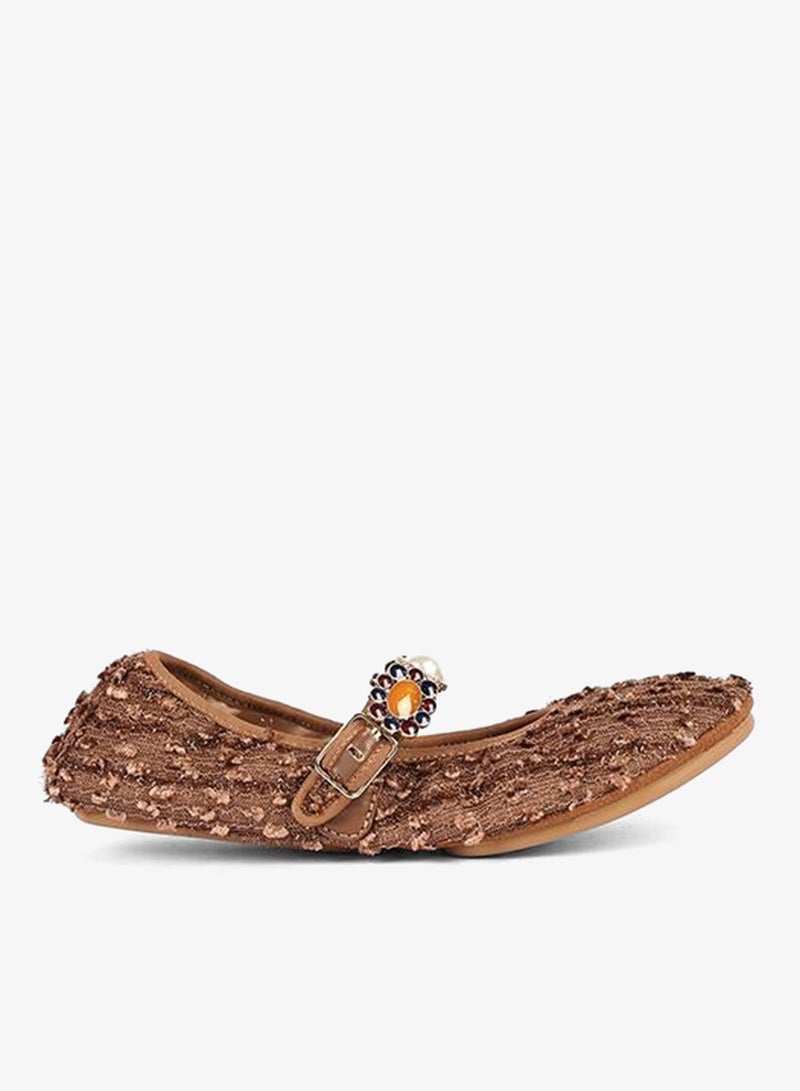 Cuple Jeweled Textured Flat - Image 2