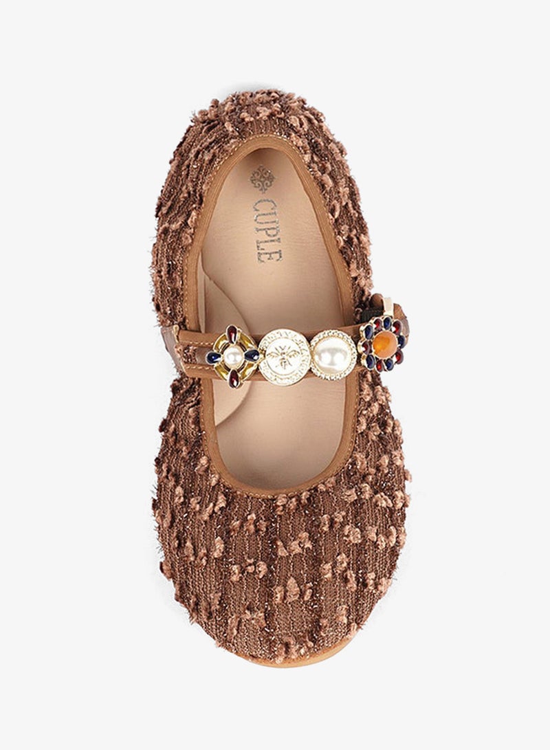 Cuple Jeweled Textured Flat - Image 3