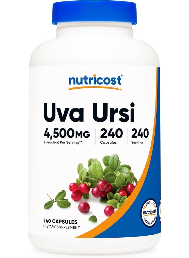 Nutricost Uva Ursi 4500Mg, 240 Capsules Vegetarian Capsules, Gluten Free, Nongmo - Image 1