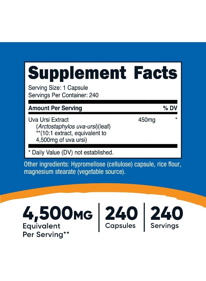 Nutricost Uva Ursi 4500Mg, 240 Capsules Vegetarian Capsules, Gluten Free, Nongmo - Image 2