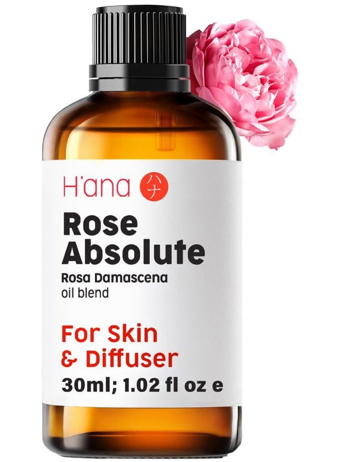 hana Rose Essential Oil - Waltz Through The Garden of Everlasting Fairytales (1.02 oz) - Pure Therapeutic Grade Rose Oil - Image 1