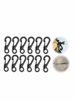 Y&D Mini Carabiner, Spring Back Pack Clasps Keychain Tactical Gear Hooks Key Chain for Outdoor Activity, Camping, Fishing, Hiking, Traveling, (Pack of 12)  - Image 1