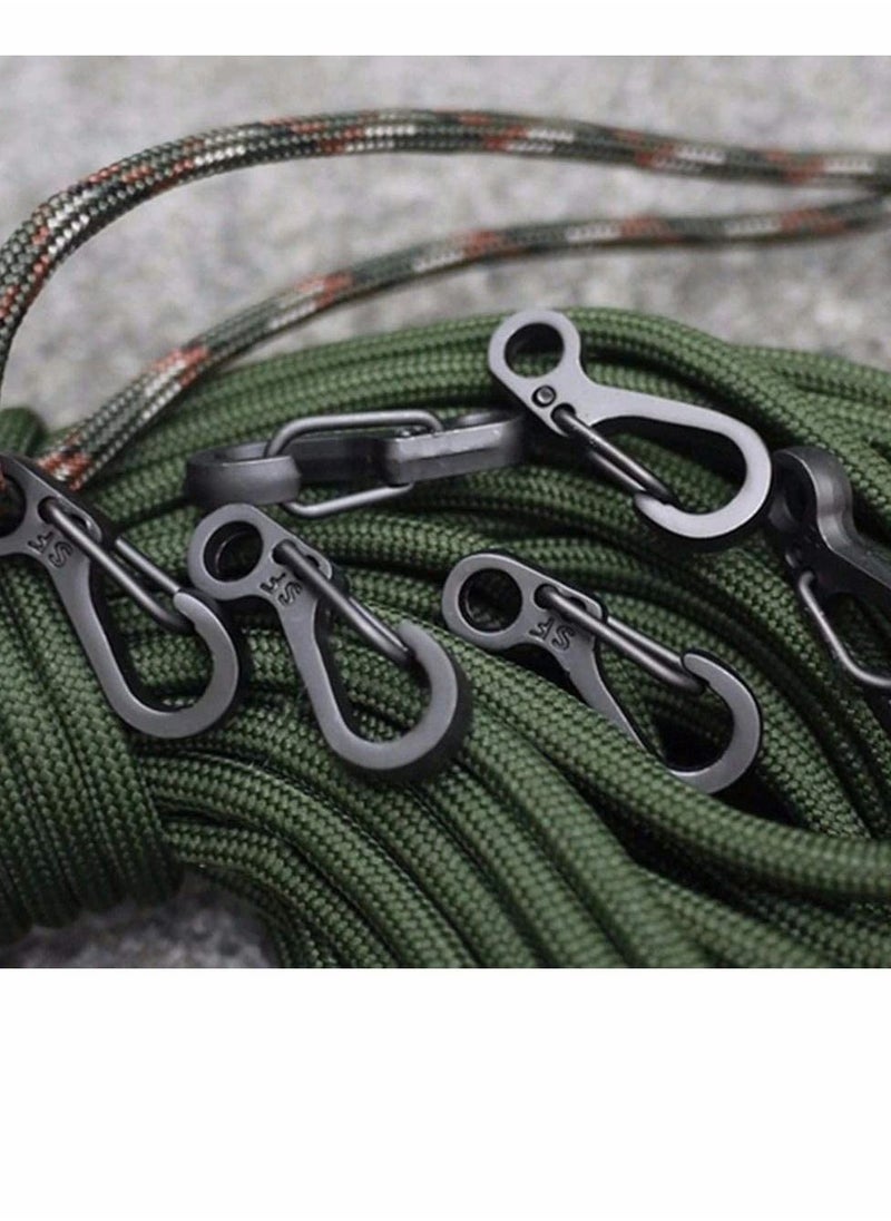 Y&D Mini Carabiner, Spring Back Pack Clasps Keychain Tactical Gear Hooks Key Chain for Outdoor Activity, Camping, Fishing, Hiking, Traveling, (Pack of 12)  - Image 5