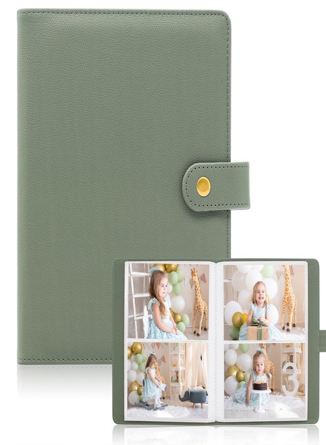 Tugle Photo Album 4x6, 152 Pockets PU Leather Cover Large Capacity Picture for Family Wedding Anniversary Baby Vacation (Green) - Image 1
