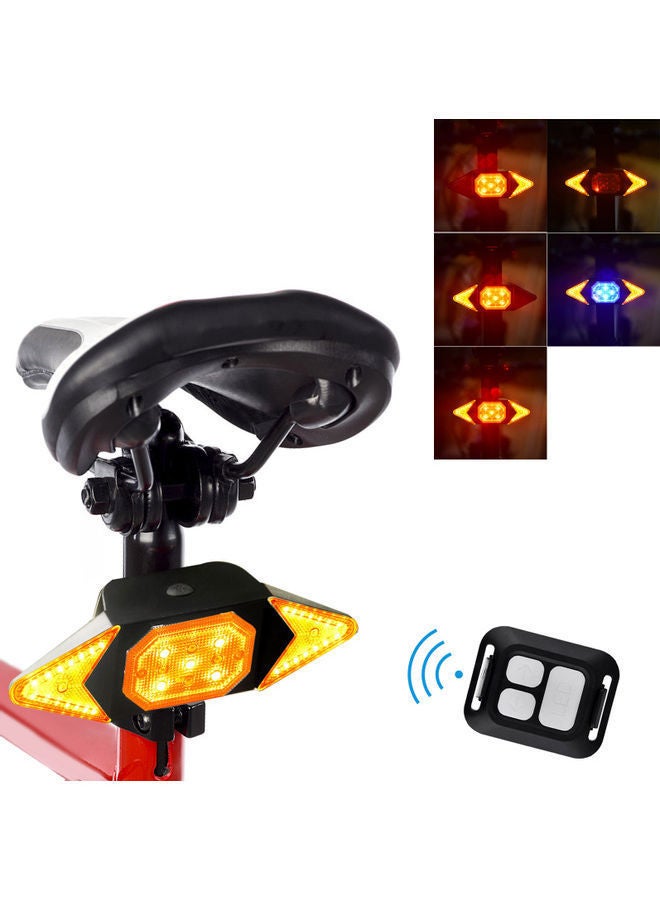 USB Rechargeable Bicycle Direction Indicator Tail Light with Remote - Image 1
