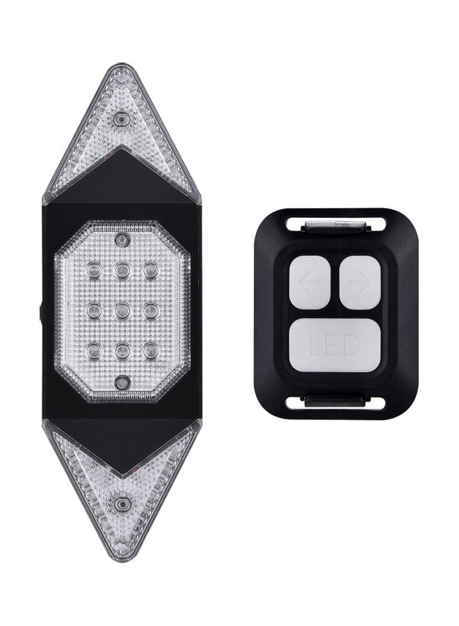 USB Rechargeable Bicycle Direction Indicator Tail Light with Remote - Image 5