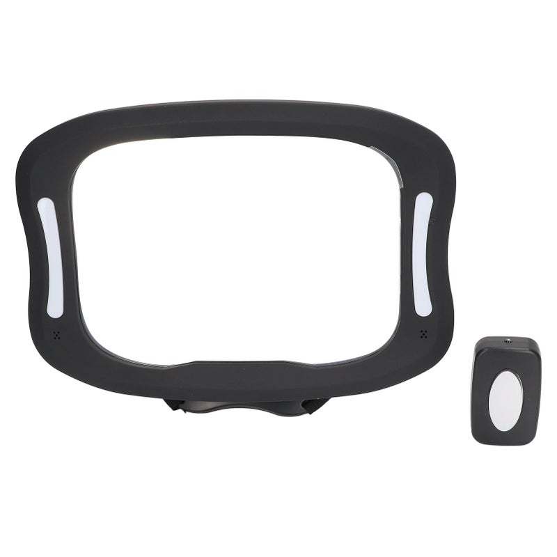 Baby Car Mirror: 360 Degree Rotatable Shatterproof Extra Large - LED Light Glare-Free Infant Rearview Mirror for Rear Facing Babies in Cars, Trucks, SUVs - Image 1