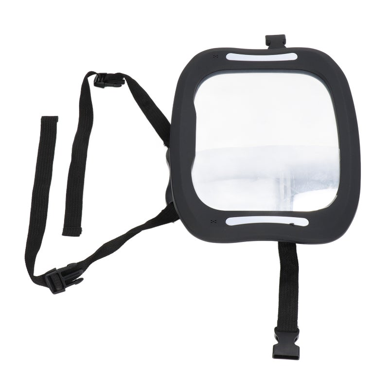 Baby Car Mirror: 360 Degree Rotatable Shatterproof Extra Large - LED Light Glare-Free Infant Rearview Mirror for Rear Facing Babies in Cars, Trucks, SUVs - Image 5