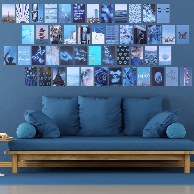 كلاراكو مجموعة ملصقات جدارية من كلاركو، 100 قطعة، مجموعة ملصقات جدارية فنية بوهو، ملصقات جدارية جمالية، 6 × 4 بوصة، ديكور غرفة نوم أنيق (بأسلوب أنيق) - Image 5