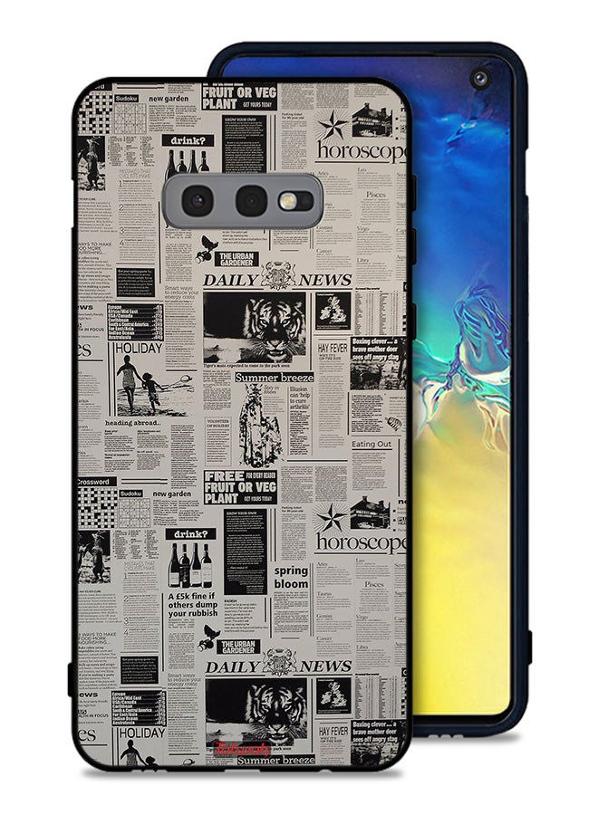 Tolwak Samsung Galaxy S10e Protective Case Cover Newspaper Recording - Image 1