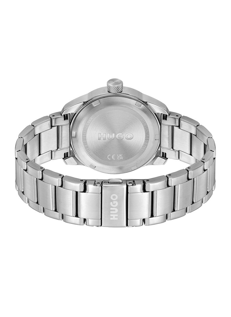 HUGO BOSS Men's Analog Round Shape Stainless Steel Wrist Watch 1530332 - 42 Mm  - Image 3