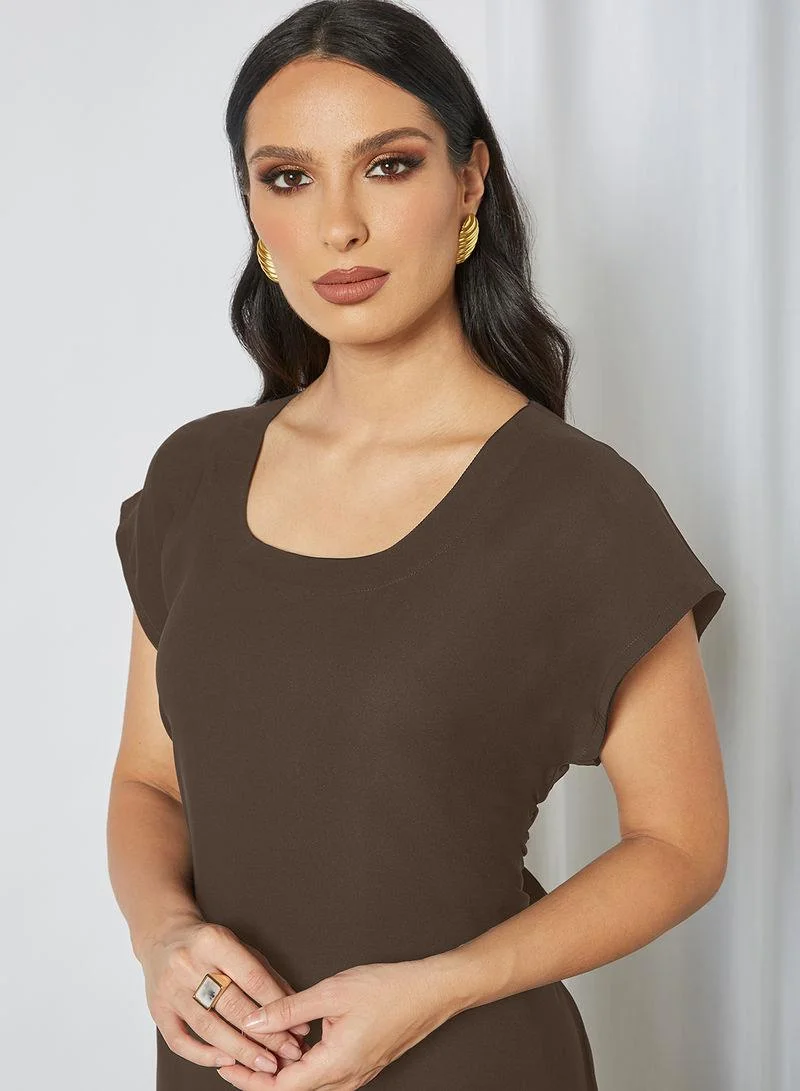 النخبة Taupe color Inner dress