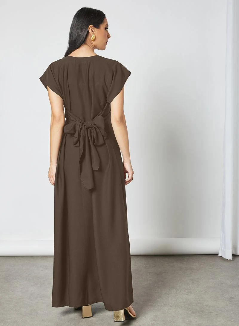 النخبة Taupe color Inner dress