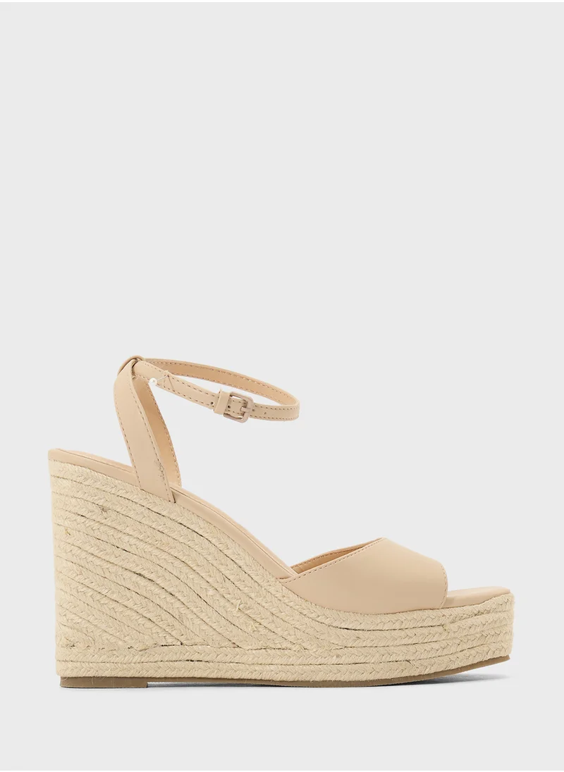 Truffle High Heel Wedge Sandal