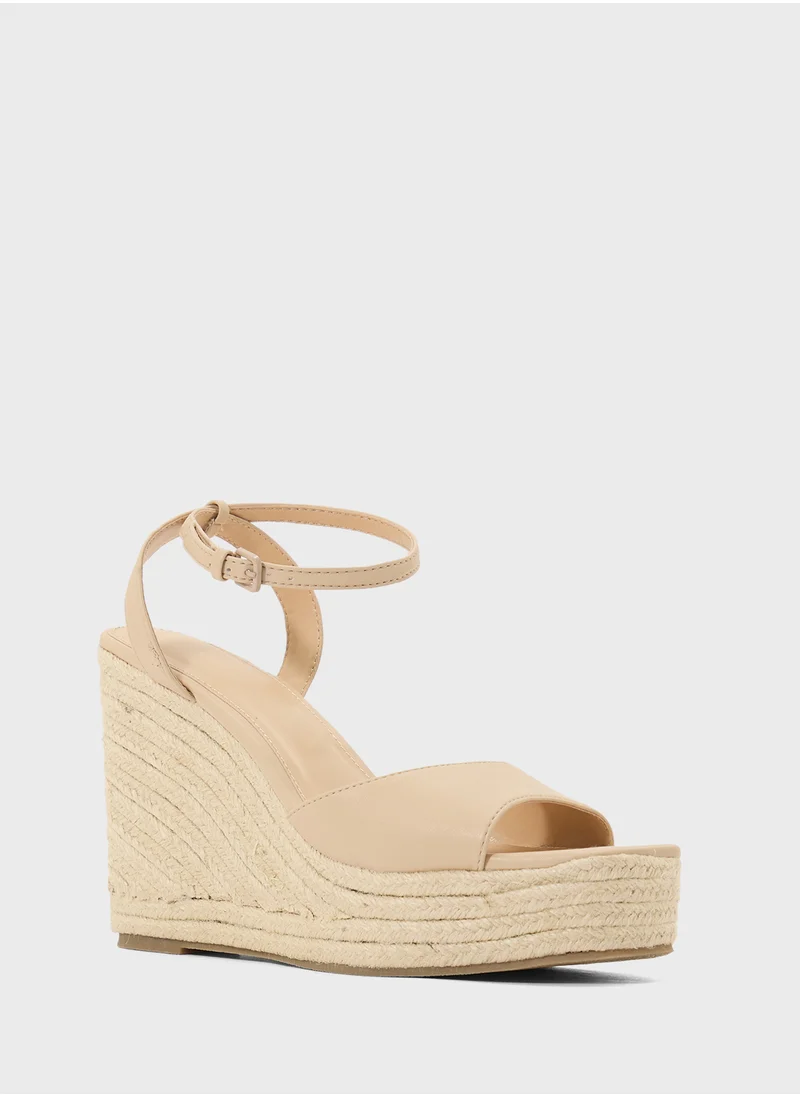 Truffle High Heel Wedge Sandal