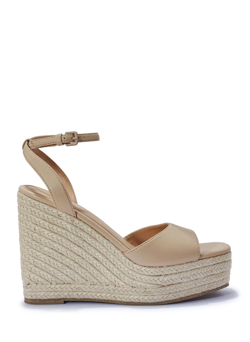 Truffle High Heel Wedge Sandal