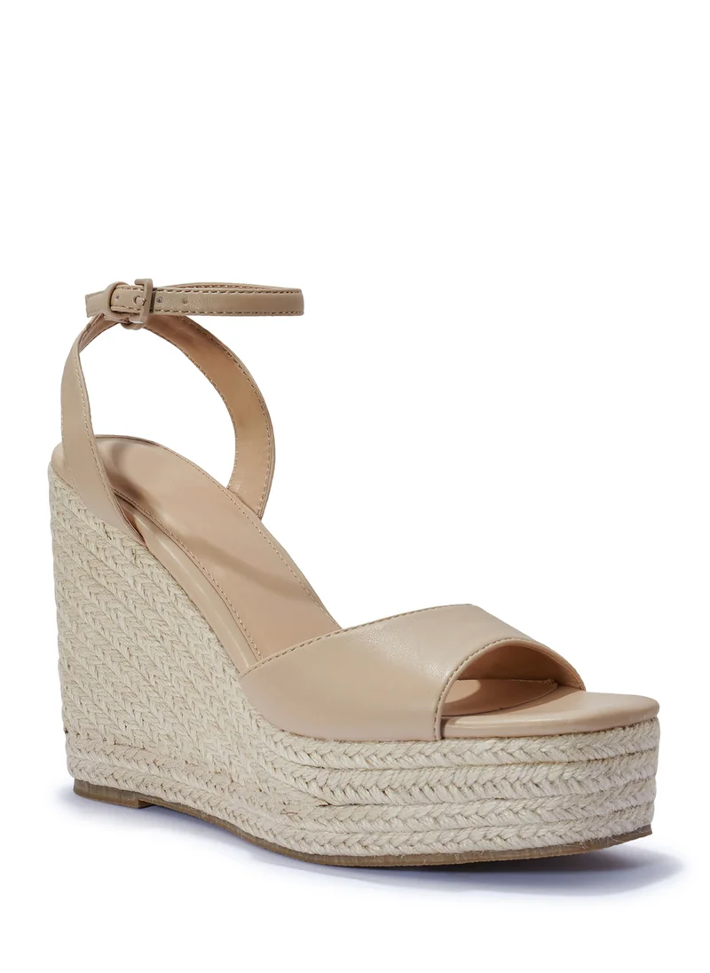 Truffle High Heel Wedge Sandal