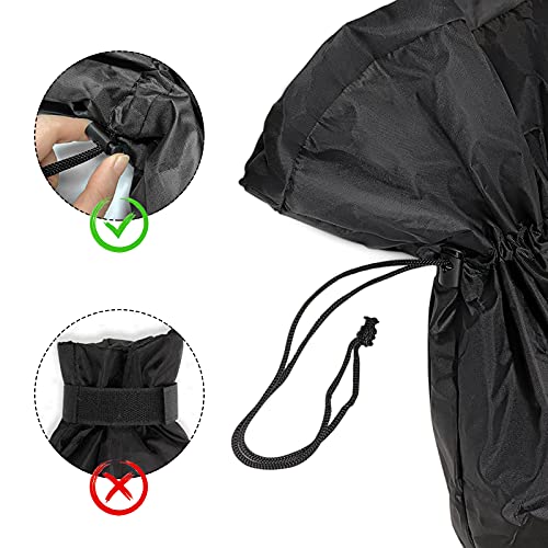 Homsky Outdoor Faucet Cover for Winter, 25" L x 13" W Garden Faucet Socks for Freeze Protection, Thicker Reusable Waterproof Insulated Spigot Cover - Image 3