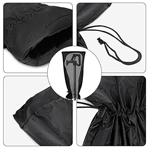Homsky Outdoor Faucet Cover for Winter, 25" L x 13" W Garden Faucet Socks for Freeze Protection, Thicker Reusable Waterproof Insulated Spigot Cover - Image 5