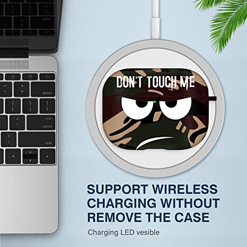 Youtec for Airpods Pro 2nd Generation Case 2022, Don't Touch Me for Airpods Pro 2 Cover with Keychain/Lanyard Soft Cute Shockproof Cover for Women Men Compatible Apple AirPod Pro 2 (Brown) - Image 2