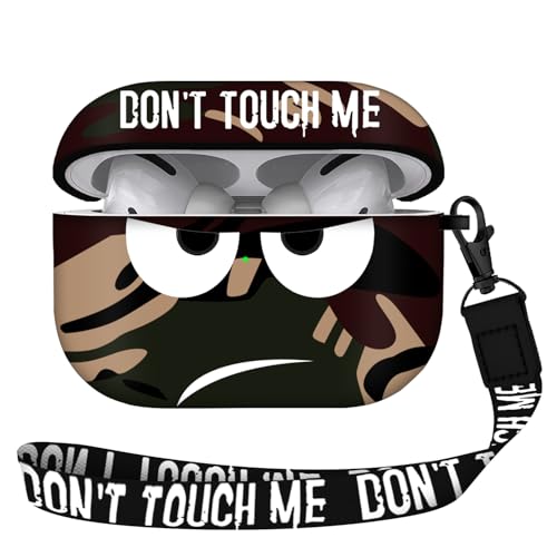 Youtec for Airpods Pro 2nd Generation Case 2022, Don't Touch Me for Airpods Pro 2 Cover with Keychain/Lanyard Soft Cute Shockproof Cover for Women Men Compatible Apple AirPod Pro 2 (Brown) - Image 1