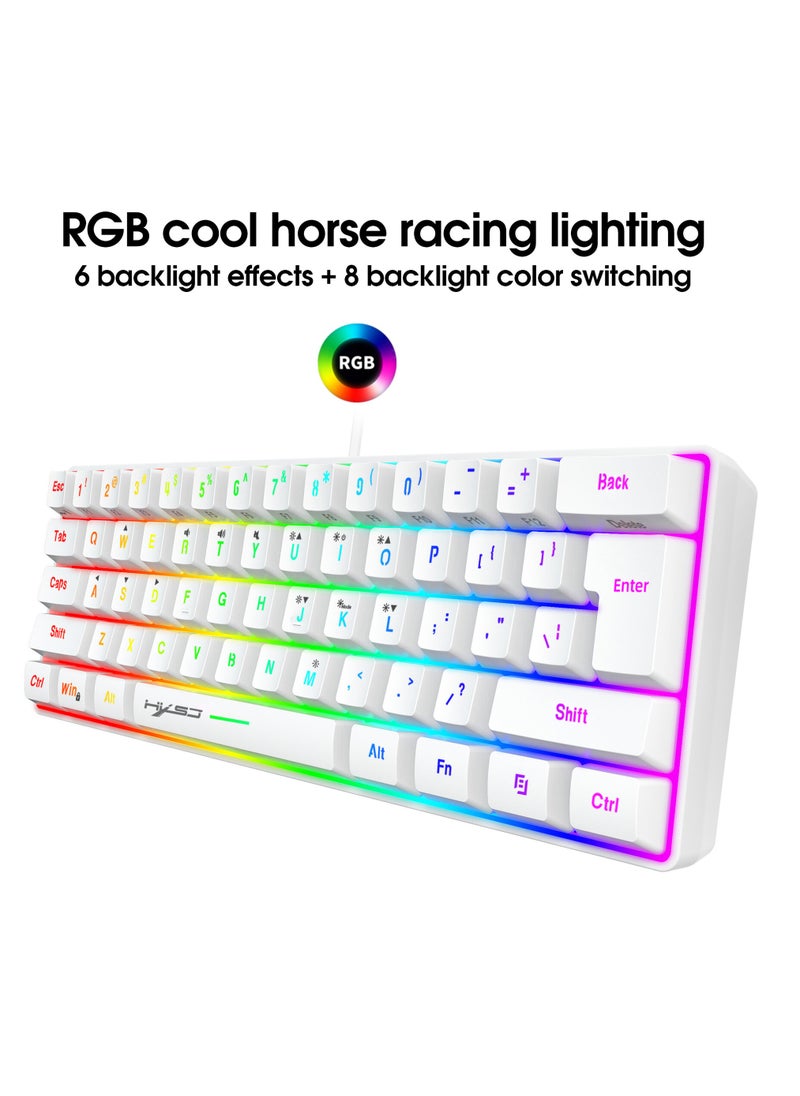 HXSJ - V700 61 Key RGB Wired Gaming Keyboard and J900 USB Wired Gaming Mouse Set - Image 1