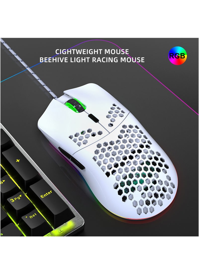 HXSJ - V700 61 Key RGB Wired Gaming Keyboard and J900 USB Wired Gaming Mouse Set - Image 1