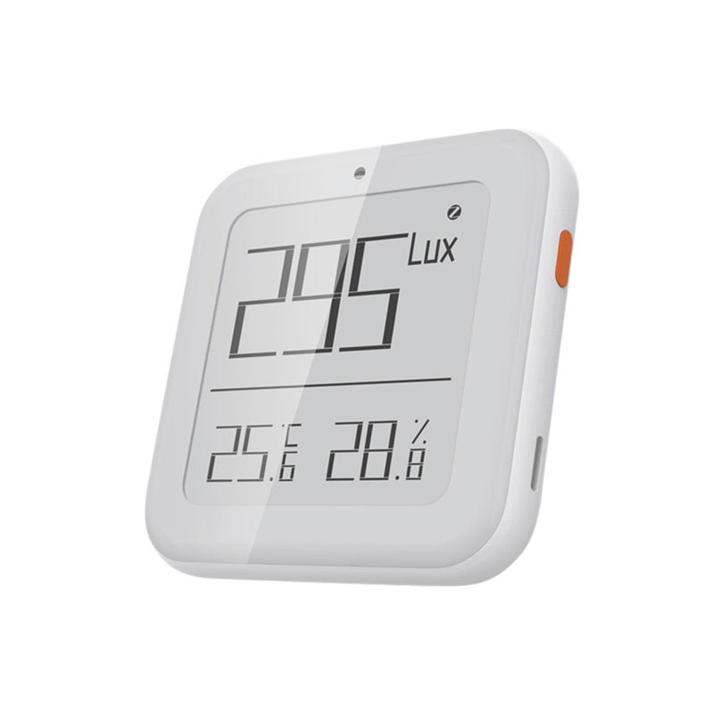ZigBee Temperature Humidity Monitor: 3 In 1 White Compact Smart Sensor - App Controlled Light Intensity Detector for Indoor Home Bedroom Office Warehouse Greenhouse - Image 1