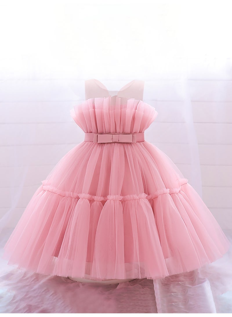 دىدانيالا دانييلا - فستان سيلنا وردي داكن شبكي - Image 2