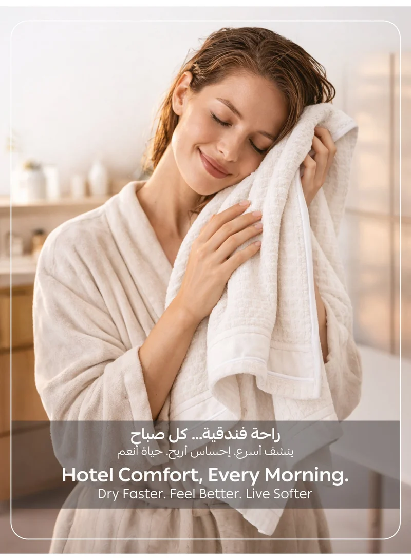 Donetella BATH TOWEL - 1Pcs (70x140cm) Bath Towel (1 Piece, 70x140 cm) – Microfiber 310 GSM Waffle Weave Ultra Soft Highly Absorbent Quick Dry Bathroom Towel for Home, Gym, Spa & Travel  | Best Price UAE