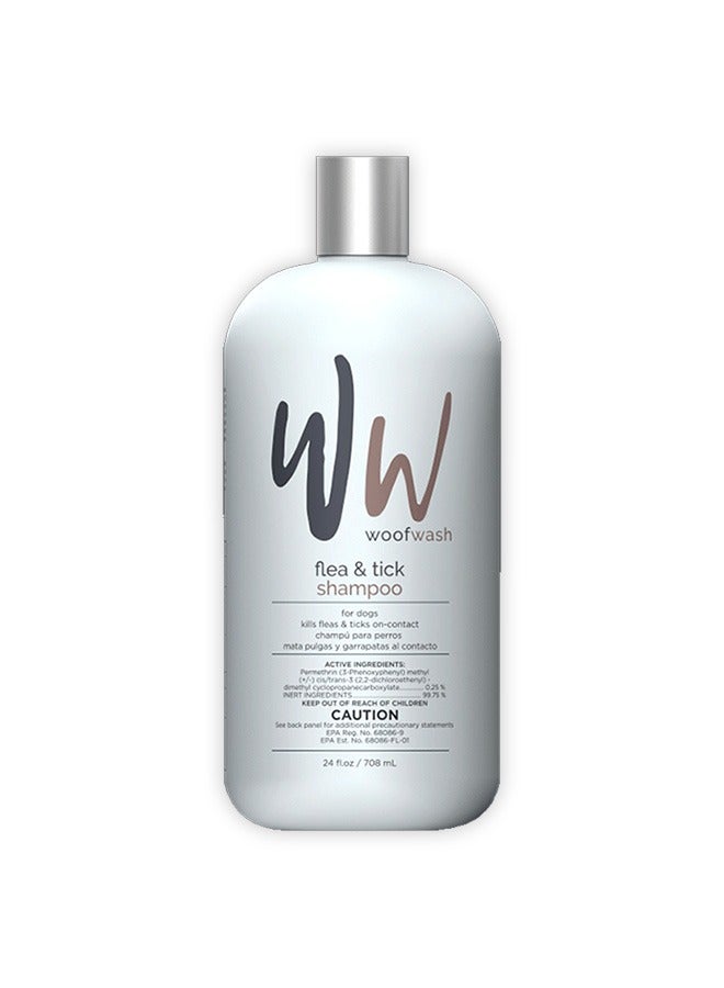 Woof Wash Flea And Tick Shampoo - 709 ML
