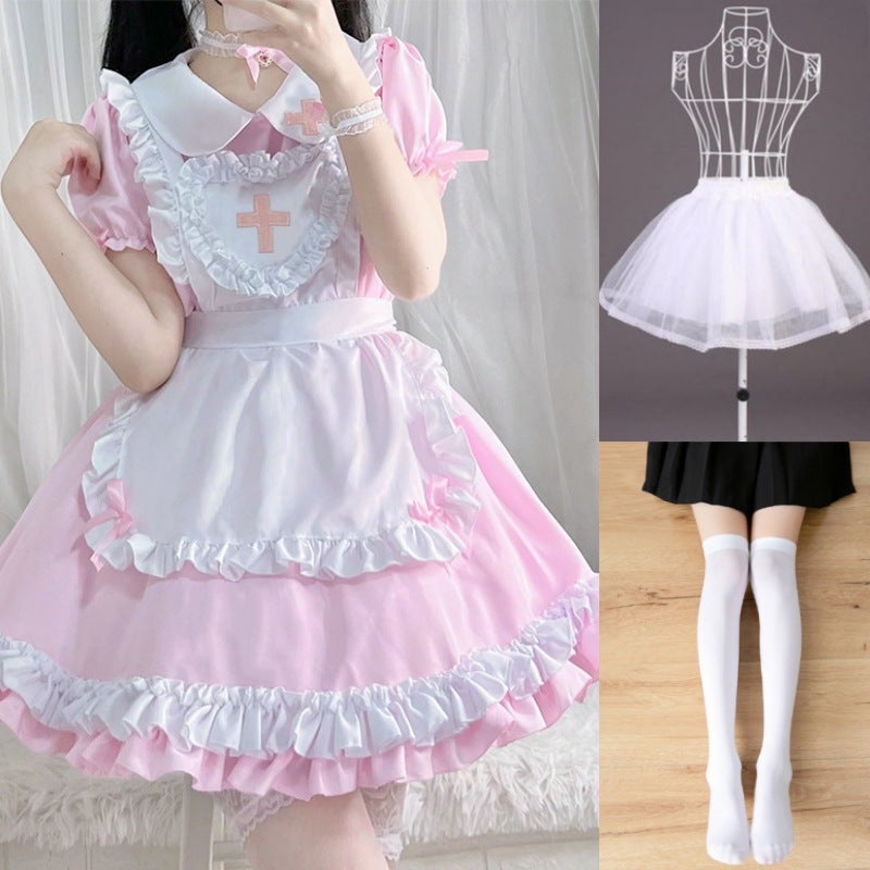 2025 New Japanese Classic Short-sleeved Maid Cute Japanese Maid cosplay Women's Clothing Maid dress - Image 1