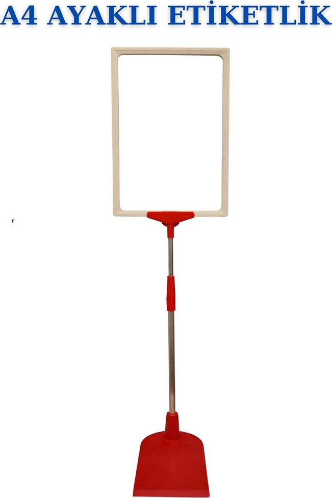 İstanbul Manken Istanbul Mannequin 10 Pieces Red White A4 Footed Tag Holder Basket Tag Framed Tag Holder Donkey Hang Tag