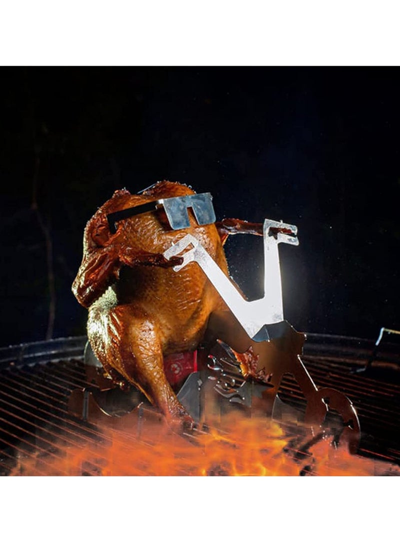 SOLARAE Drink Can Chicken Holder Drink Can Chicken Holder for Grill Motorcycle - Image 1