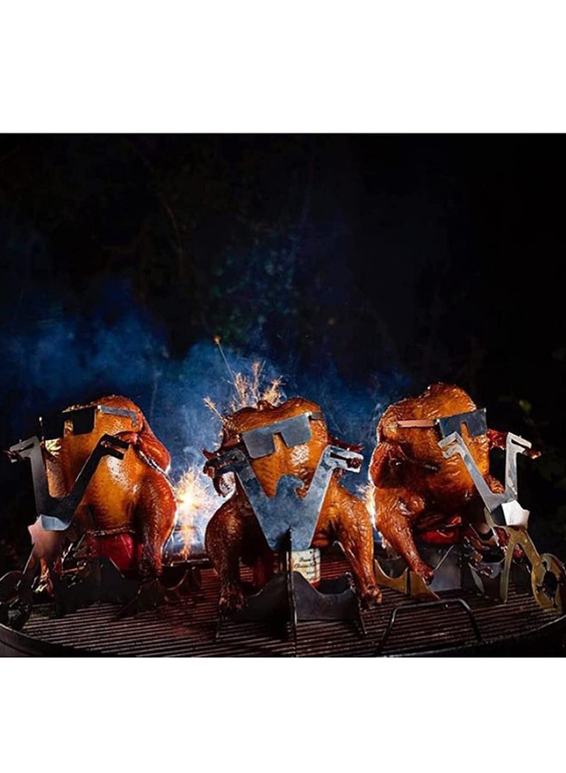 SOLARAE Drink Can Chicken Holder Drink Can Chicken Holder for Grill Motorcycle - Image 2