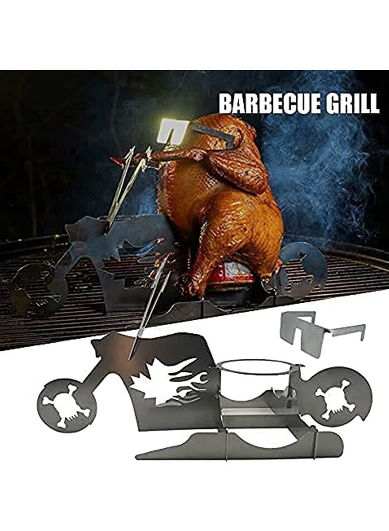 SOLARAE Drink Can Chicken Holder Drink Can Chicken Holder for Grill Motorcycle - Image 3