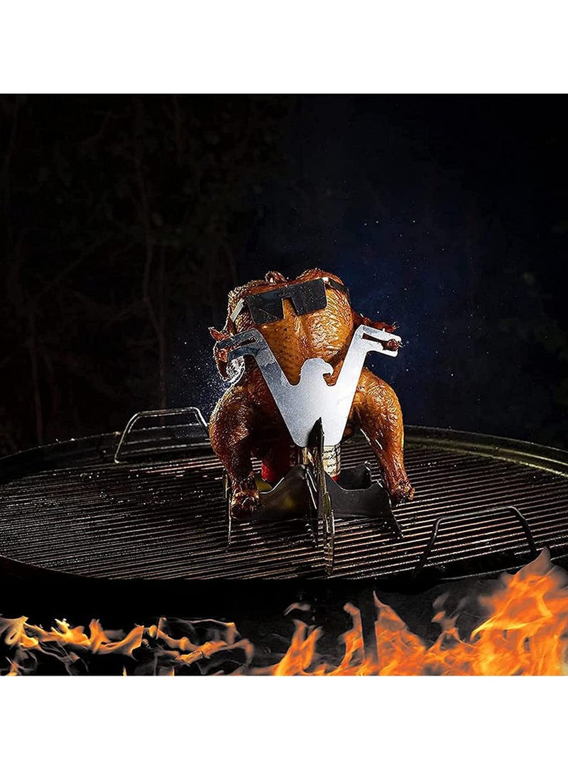 SOLARAE Drink Can Chicken Holder Drink Can Chicken Holder for Grill Motorcycle - Image 5