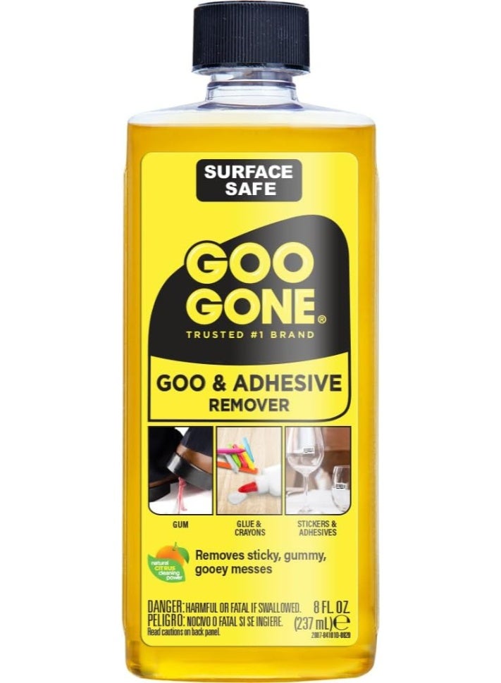 جوو جون مزيل اللاصق Goo Gone بقوة الحمضيات يزيل البقايا اللاصقة والملصقات والشحوم بأمان 237 مل - Image 1