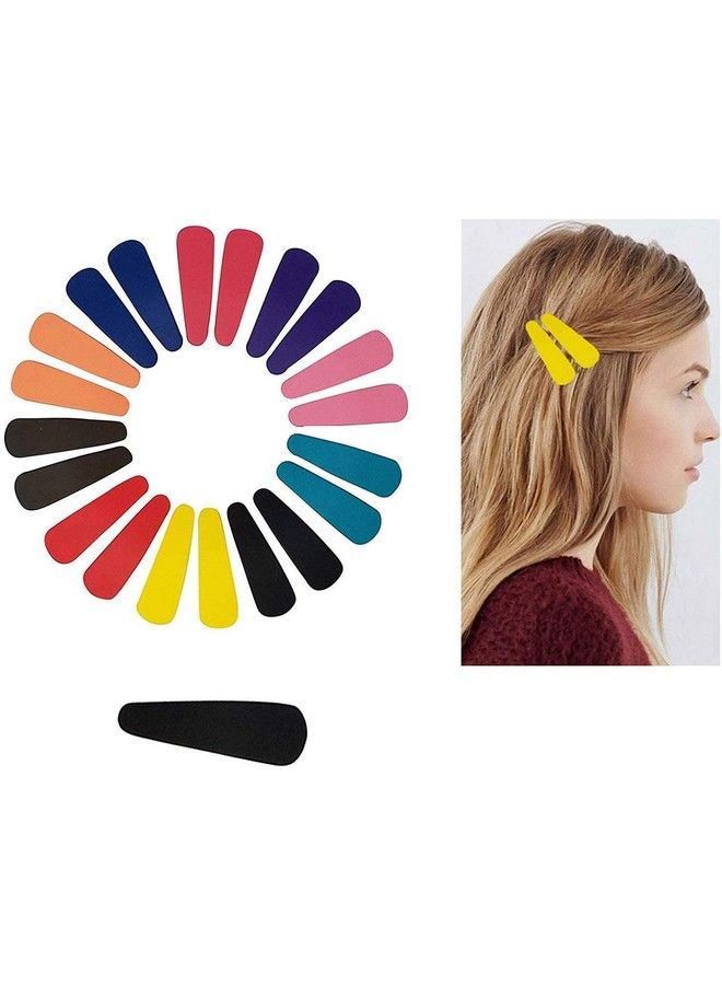 Drishti Plastic Hair Tic Tac Clips For Girls Multicolor 20 Pcs 10 Pair (Same Design) - Image 3